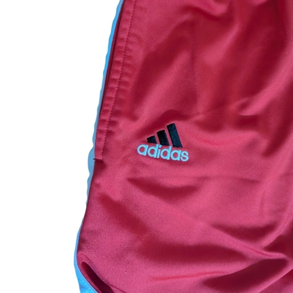Vtg 90s Adidas Red/ Black Breakaway Retro basketball Nebraska Pants Sz XL - Picture 6 of 10